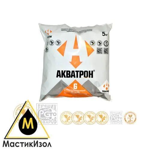 Гидроизолирующие сухие смеси АКВАТРОН-6